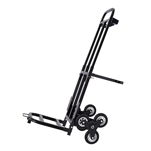 Stair Climbing Cart Hand Truck Dolly,Heavy Duty 460 Lbs Capacity Trolley Cart with Adjustable Handle and 6 Wheels for Moving, Stairs