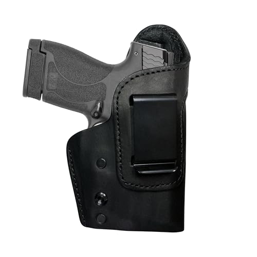 Urban Carry LockLeather IWB Holster for Smith and Wesson M&P Shield (Shield/Shield M2.0 / Plus) - Secure & Comfort Hybrid Leather/Polymer Design for 3.1 to 3.3-inch Barrel