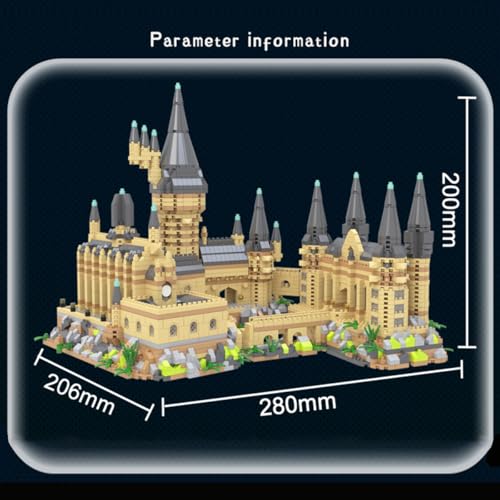 Architecture Harry Castle Micro Building Blocks Set(2929PCS) - Architectural Model Toys Gifts for Kid and Adult