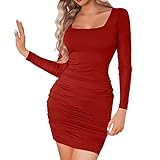 👒 Amplia aplicabilidad: el vestido de cuello redondo es perfecto para uso diario, vacaciones, playa, fiesta, trabajo, cóctel u otros eventos, y se puede ajustar para adaptarse a diferentes preferencias.