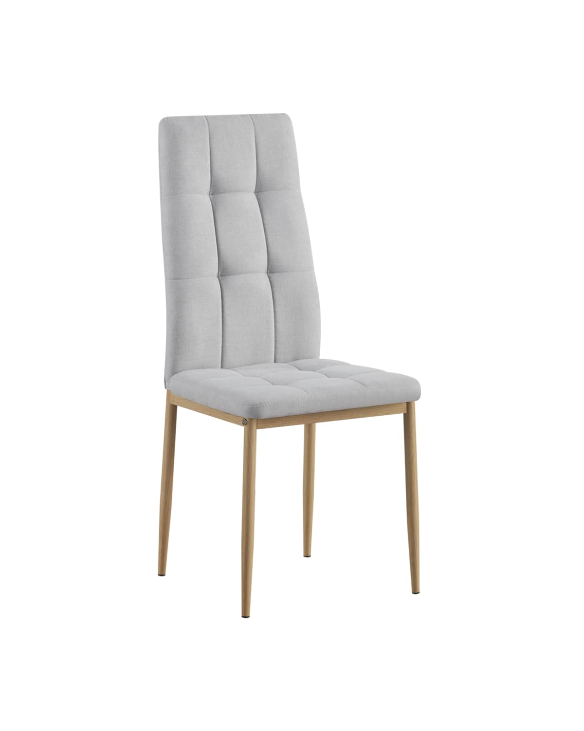 LIVAN HOME - Set de 4 sillas de comedor tapizadas Leonor