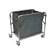 MERTNK Bewegliche Wagen, Haushaltsservice Wartungswagen Gewerbliche Executive-Serie Edelstahl-Klappwäsche-Sortierwagen Mit Rädern Robust, Bewegliche Taschen