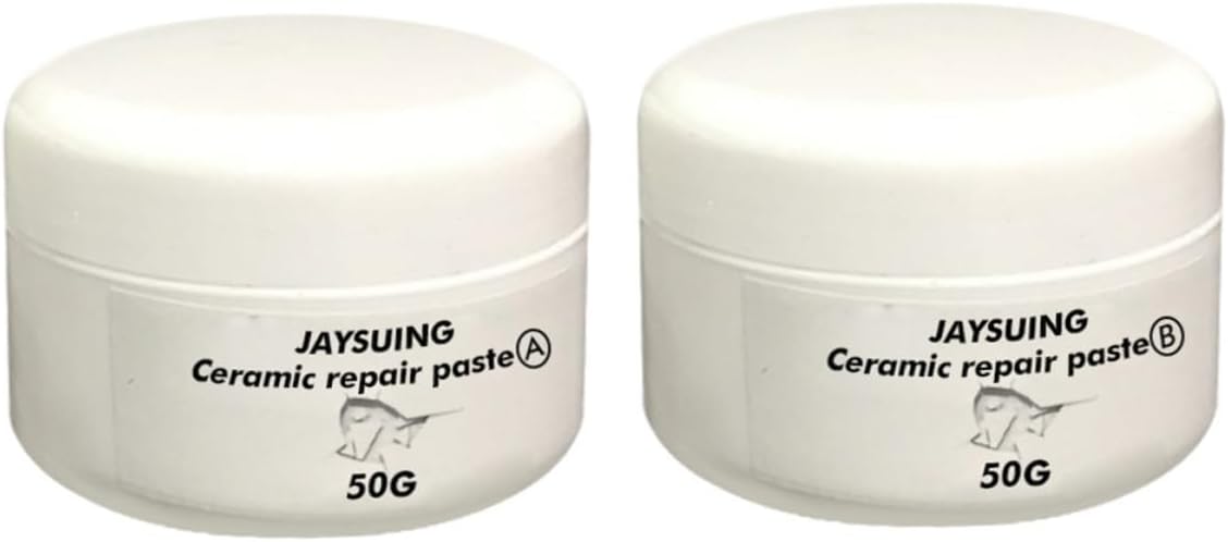Lurrose 2pcs Ceramic Tile Repair Kit Quick-Drying Adhesive Paste for Cracks and Chips for Bathtubs Sinks and Floors Restore Beauty of Porcelain and Ceramic