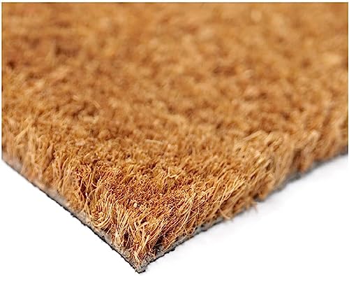 Cranberry Mats Designer Welcome Natural Coir Non Slip Doormat For Patio, Front Door, All Weather Exterior Doors 18 X 30 Inch Animal Cat Dog Love Heart #TOP3
