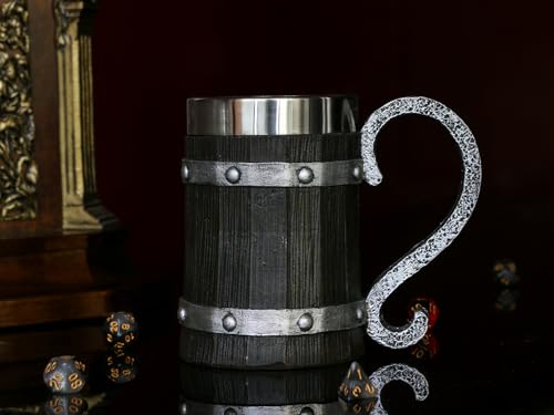 Vaso de Cerveza Vikingo 21oz Barril de Madera miniatura 2