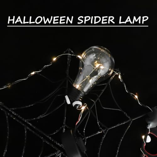 Lámpara Colgante de Telaraña de Diseño Negro en Material Resistente 6
