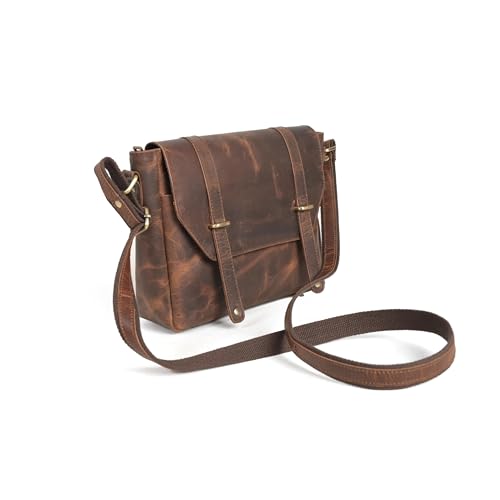 Image of Genuine Leather Sling Bag for Men, Stylish and Spacious Side Bag for Men, Crossbody Bag for Men Daily Use