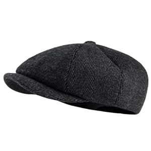 GEANBAYE Newsboy Cap Peaky Baker Boy Flat Caps for Men