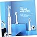 HOODANCOS Waterproof Electric Toothbrush for Adults Non-Rechargeable Soft Bristle Tooth Cleaner Portable Oral Care Tool with Brush Heads for Deep Cleaning