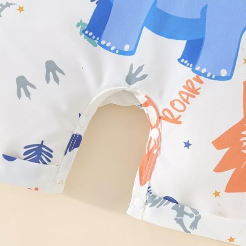 Image of Baby Boy Summer Clothes Toddler Boys Outfits Short Sleeve T-Shirt Cute Cartoon Jumpsuit Overalls 12 Months-4T