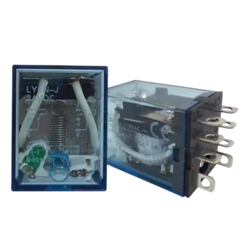(5 pcs) Electromagnetic Relay LY2N-J 24V 10A Large 8-pin Plug-in Relay