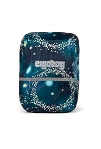 ergobag Regenschutz für Schulranzen und Rucksack, wasserdicht, mit Reflektoren und Gummizug