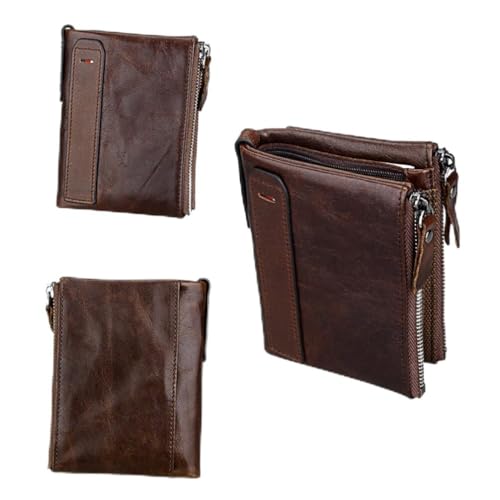 Portefeuille en cuir de vache pour homme multifonctionnel court