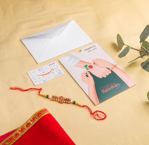 Image of Amazon Pay Gift Card with Eco-Friendly Seed Paper Rakhi Envelope | Gifts for Rakshabandhan