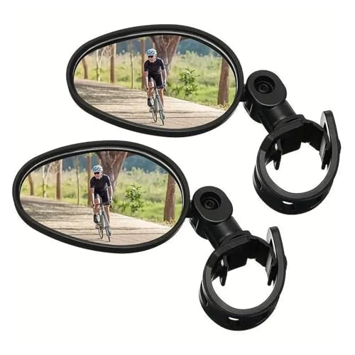 Espejo retrovisor para bicicleta anticaídas con gran angular convexo para evitar ángulos muertos 2