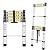 YA MI Telescoping Ladders, 8.5 FT Aluminum Lightweight Extension Ladders for RV, Attics, Families, Outdoor Work, with a Maximum Bearing Capacity of 330lbs