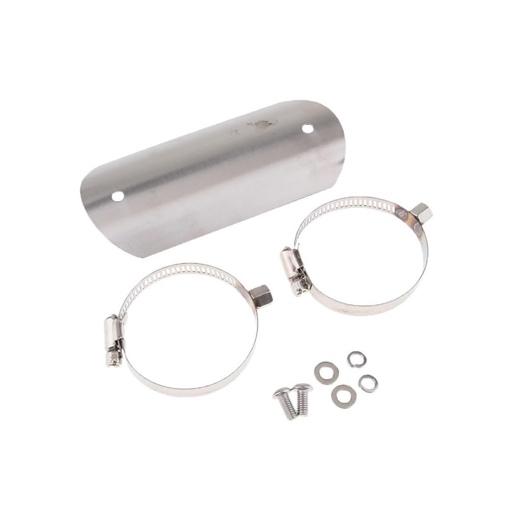 Moto Bouclier Thermique Protecteur De Silencieux D'échappement Universel pour Moto, 1 Ensemble, Protection Thermique, Couvercle Anti-brûlure pour Diamètre D'échappement De 51mm