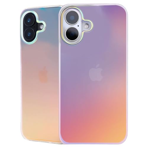 Image of DIZORO Compatible with iPhone 16 Plus Case Matte Designed Premium Designer Lightweight Mobile Accessories for Women Men Girls Scratch Resistant Shockproof Hard PC 6.7 inch Fluorescent