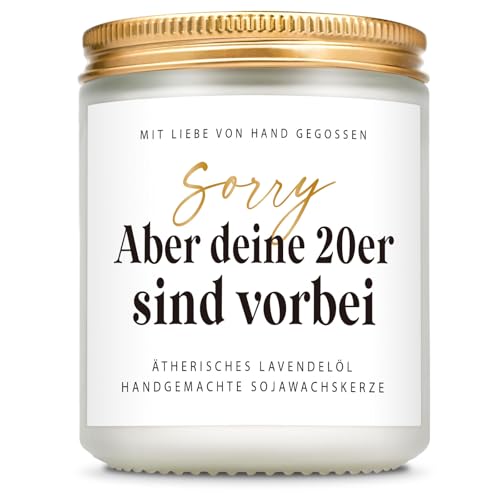 Giftasy 30 Geburtstag Frauen - Duftkerze mit Spruch, Geschenk 30. Geburtstag Frau Mann