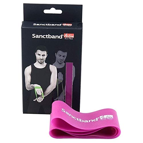 SanctbandActive Loop Band - Purple 0.90Mm(T) x 2"(W) x 13" (LFL) Loop Band (Heavy) Resistance Training