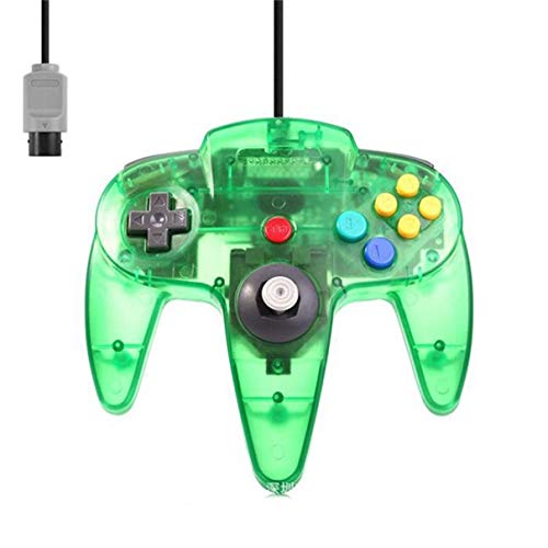 Manette filaire pour Nintendo 64 N64 Vert Transparent Cover