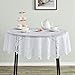 Juvale 59 Inch Round White Lace Tablecloth, Elegant Table Cover for Wedding Reception and Vintage-Style Decor