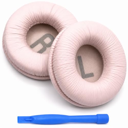 Image of Street27 Earpad Cushion Compatible with JBL C300SI, T250SI, T450, T460BT, T600, T500BT, 520BT Headphones, Frog Leather & Soft Memory Foam 70mm Ear Pads Cushions (Pink)