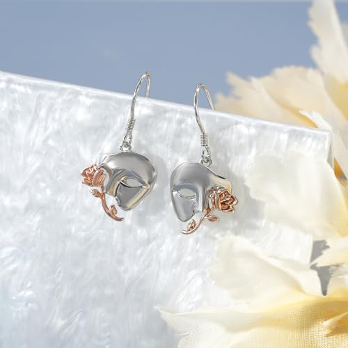 Phantom of the Opera Earrings 925 Sterling Silver Phantom of the Opera Merchandise Broadway Music Theater Gifts for Women2