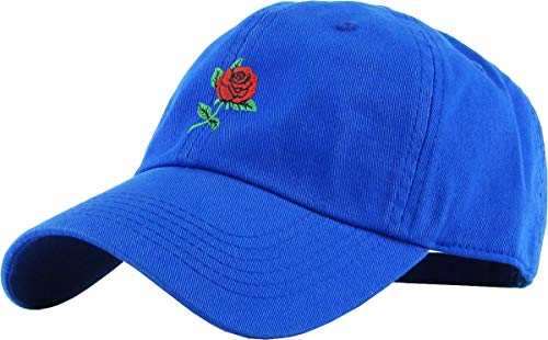 Image of Rose Flowers Love Good Vibes Men Women Dad Hat Baseball Cap Adjustable Unisex