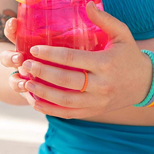 Enso Rings Stackable Beaded Silicone Wedding Ring – Hypoallergenic Unisex Stackable Wedding Band – Comfortable Minimalist Band – 2.5Mm Wide, 8Mm Thick (White, Size 7) #TOP1