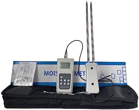 Hay Moisture Meter Tester Precise Hay Moisture Meter With Measuring Range 5 to 82%(CD00) Accuracy ±0.5% For Alfalfa Grass Pennisetum Hydridum Other