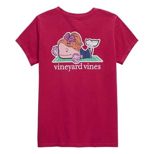 vineyard vines Girls Garment-Dyed Glitter Team Spirit Whale Short-Sleeve Pocket Tee - Main Image