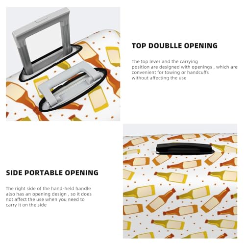 Beer Bottles For Travel Luggage Cover Suitcase Protector Fits 18-32 Inch Travel Luggage Protector Elastic Luggage Anti-Scratch Suitcase Cover3