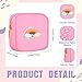 Sumind 12 Pcs Preppy Patch Cute Makeup Bag Travel Cosmetic Toiletry Chenille Skincare Bag Portable Nylon Organizer Storage Purse Small Zipper Makeup Pouch Daily Use Storage Purse for Women Girls Gift