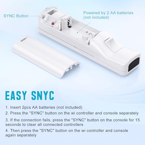 Image of Gamrombo Wii Controller, Wii Remote Controller, Support Speaker and Dual Vibration Compatible with Nintendo Wii /Wii U, 2 Pack