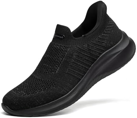 （18:30時点） [フォクスセンス] スニーカー スッと履ける 【理学療法士推薦】 ウォーキングシューズ メンズ レディース スポーツ ランニングシューズ ローファー カジュアル 紐なし 世界一快適 通勤 歩きやすい 立ち仕事 軽量 ブラックグレー 26.0cm T1517-09