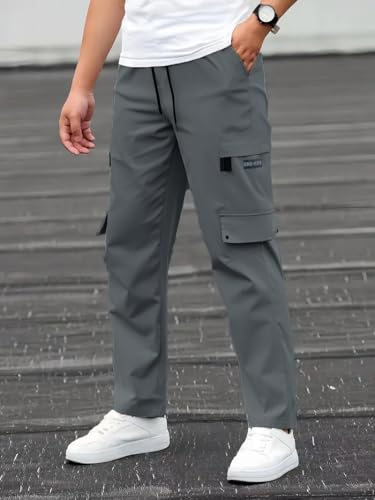 Image of Track Pants for Men || Men Track Pants || Men Stylish Track Pant || Cargo Track Pant for Men || Track Pant with Multiple Pockets