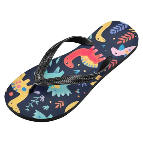 Mens Flip Flops Dinosaur CuteSandal Flip Flops for Women Summer Beach Slipper 214B3255