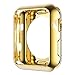 Produktbild Leotop Kompatibel mit Apple Watch Hülle 40mm 44mm , Weiche TPU Plated Case Gehäuse Schutzfolie Schlankes Displayschutz Stoßstange Rundherum Abdeckung für iWatch Series 6 5 4 SE (44mm, Gold)