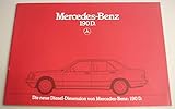 mercedes w201 diesel verbrauch  Mercedes-Benz 190D Prospekt Die neue Diesel-Dimension von Mercedes Benz - von 1983 (=Serienstart!) - 24 Seiten - deutsche Ausgabe - KEIN NACHDRUCK