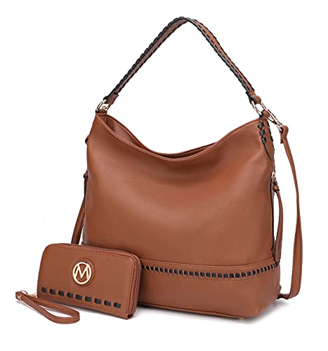 Image of MKF Collection Shoulder Bag for Women, Vegan Leather Top-Handle Crossbody Bag Handbag Purse by Mia K