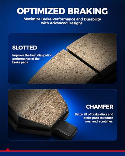 Image of KAX Rear Brake Kit, OE Brake Rotors and Ceramic Brake Pads | Fits Buick /Cadillac /Pontiac /Oldsmobile- LeSabre /DeVille /Park Avenue /Bonneville /Aurora /Eldorado, Seville /Riviera /Allante /Regency /Toronado