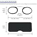 DXYXYO Slim Pocket Armless Clip on Nose Reading Glasses Men, Women 2 Pack Mini Compact Thin Readers with Small Portable Case, 1.5+ Black and Blue
