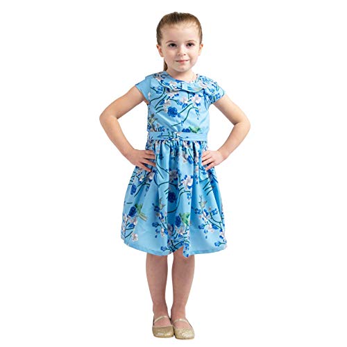 Miss Lavish London Girl Casual Dress Peter Pan Collar Kids Summer Party Sleeveless Dresses 3–12 Years