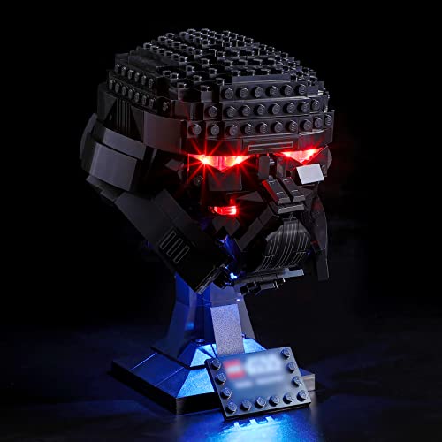 YEABRICKS LED Licht für Lego-75343 Star Wars Dark Trooper Helmet Bausteine Modell (Lego Set Nicht enthalten)
