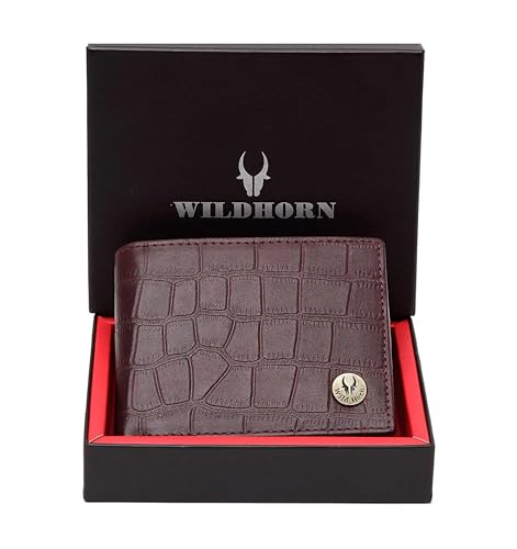 Image of WildHorn Rfid Protected Leather Wallet For Men, Brown