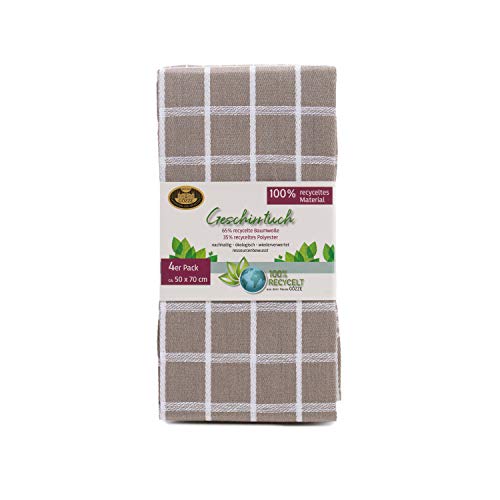 Paños de cocina Gözze absorbentes de algodón y poliéster reciclado de 50x70 cm 7
