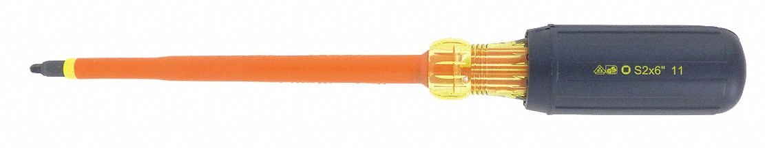Ideal 35-9693 Square Insulated Screwdriver, 2 x 6 Size