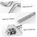SOLUSTRE 2pcs Stainless Steel Square Clamp U-Bolts Screw Damper for Hoses Tubes and Lines Automotive and Industrial Applications