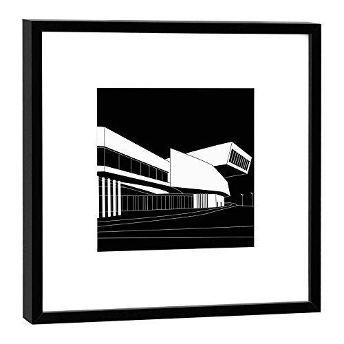 Photo encadrée Rome Maxxi COGNOSCO 52x52 cm cadre foncé pour décoration murale design